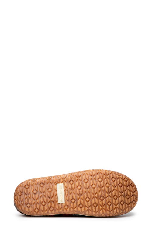 Minnetonka Tahoe Faux Fur Lined Slipper In Black Multi