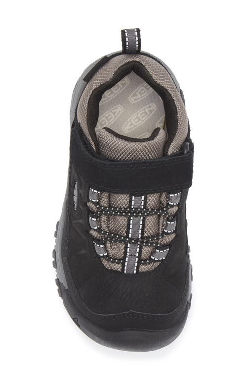 Shop Keen Kids' Targhee Iv Waterproof Hiking Shoe In Black/steel Grey