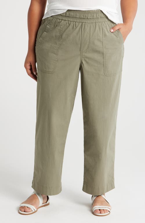 Wit & Wisdom Skyrise Patch Pocket Straight Leg Pants In Green