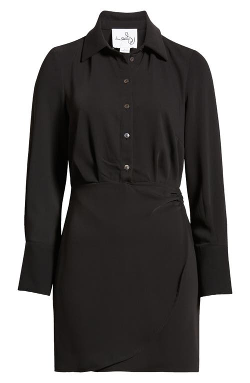 Shop Sam Edelman Long Sleeve Sheath Shirtdress In Black