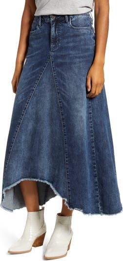 Wash Lab Denim Long Jean Skirt | Nordstrom