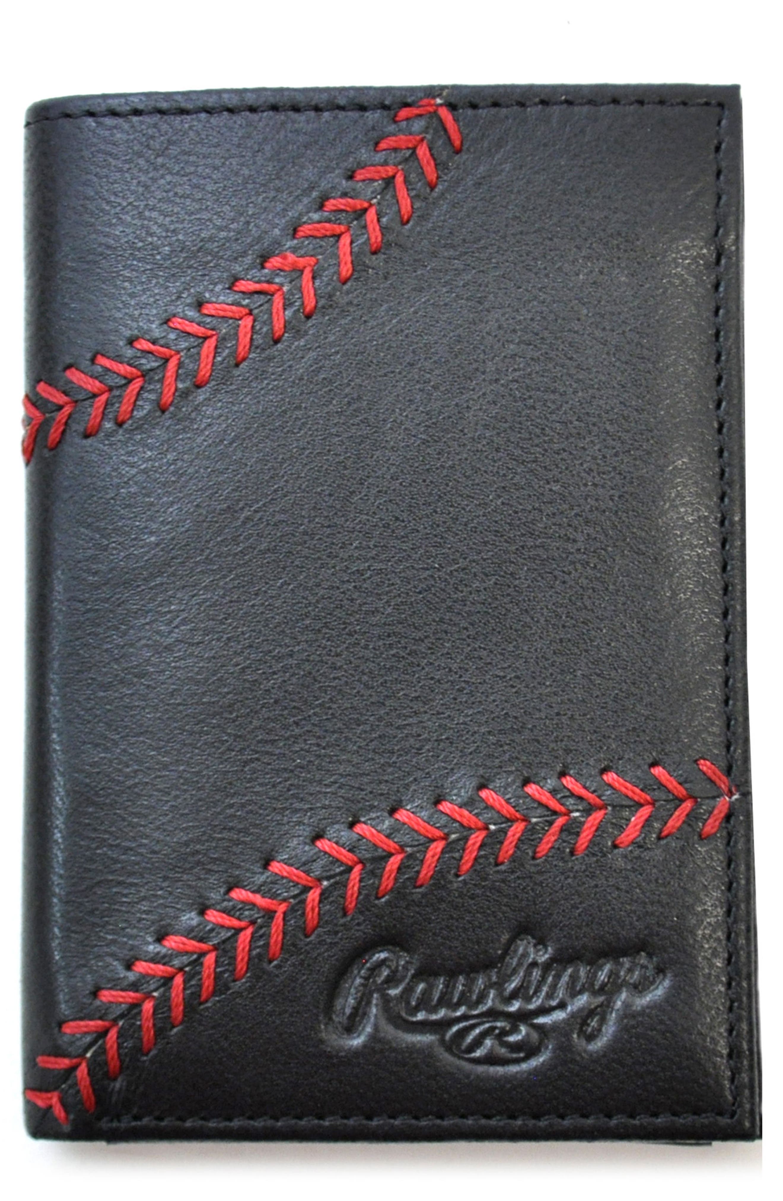 Rawlings® Baseball Stitch Leather Money Clip Wallet Nordstrom
