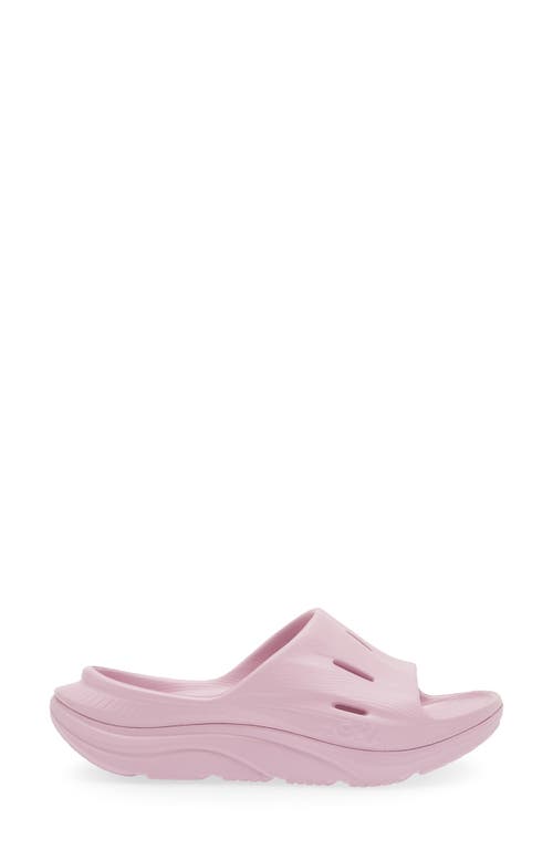 Hoka Gender Inclusive Ora Recovery Slide 3 Sandal In Pink Twilight / Pink Twilight