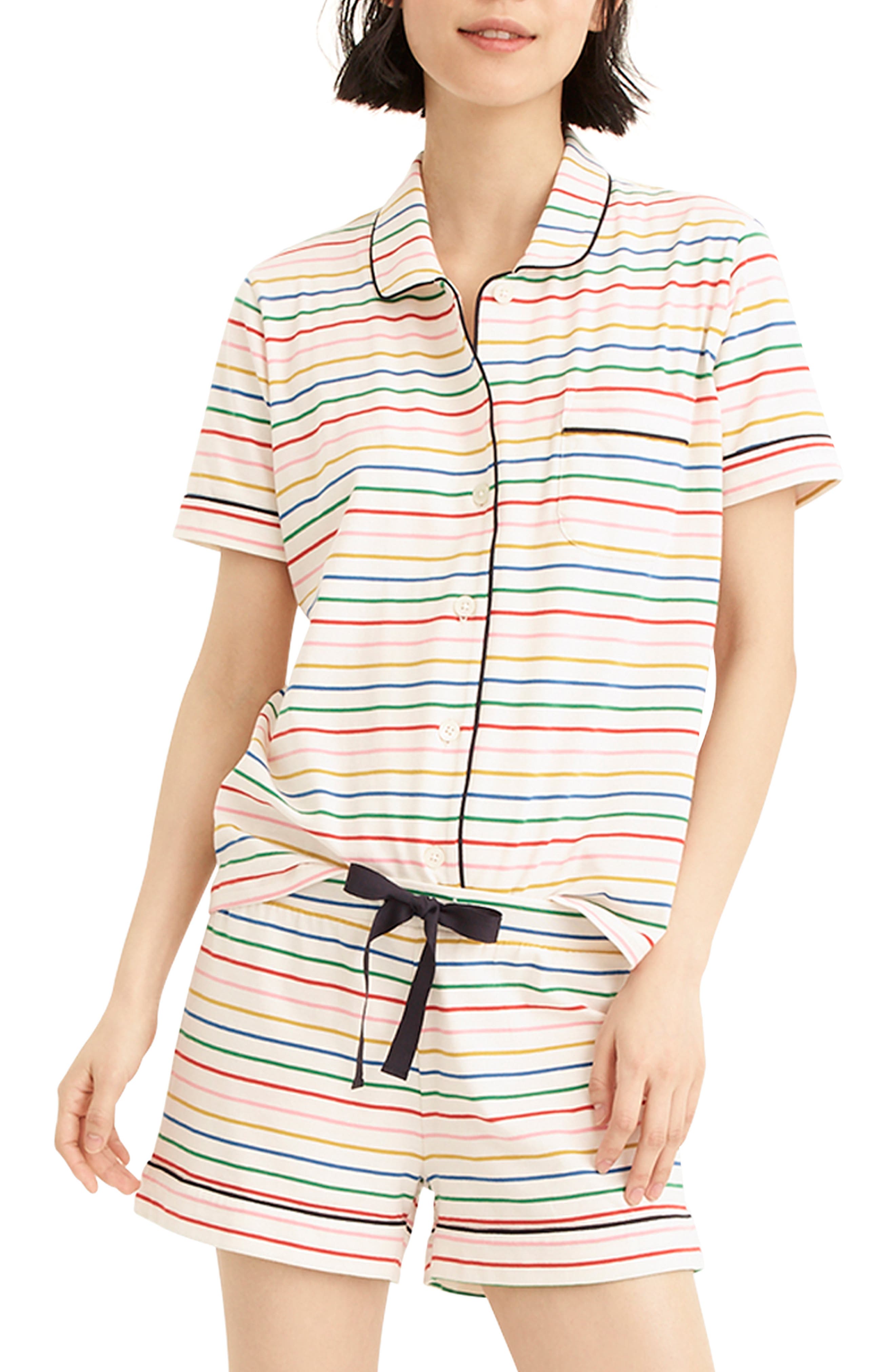 J.Crew Dreamy Striped Short Pajamas Nordstrom