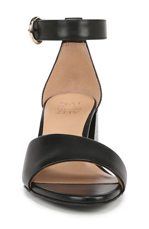 Shop Naturalizer Verly Ankle Strap Flare Heel Sandal In Black