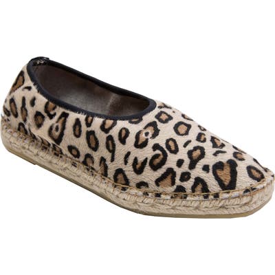Andre Assous Laurel Genuine Calf Hair Espadrille Flat, Beige