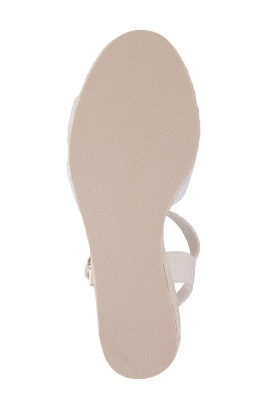 Shop Mia Amore Bekee Platform Wedge Espadrille Sandal In Bone