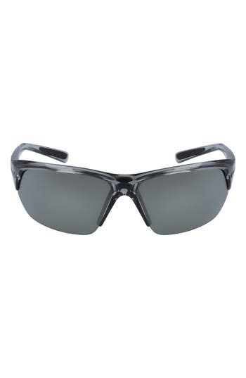 Nike Skylon Ace Square Sunglasses In Wolf Grey/grey Silver Flash