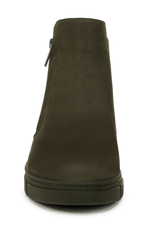 Shop Vionic Uptown Sur Platform Wedge Bootie In Dark Khaki