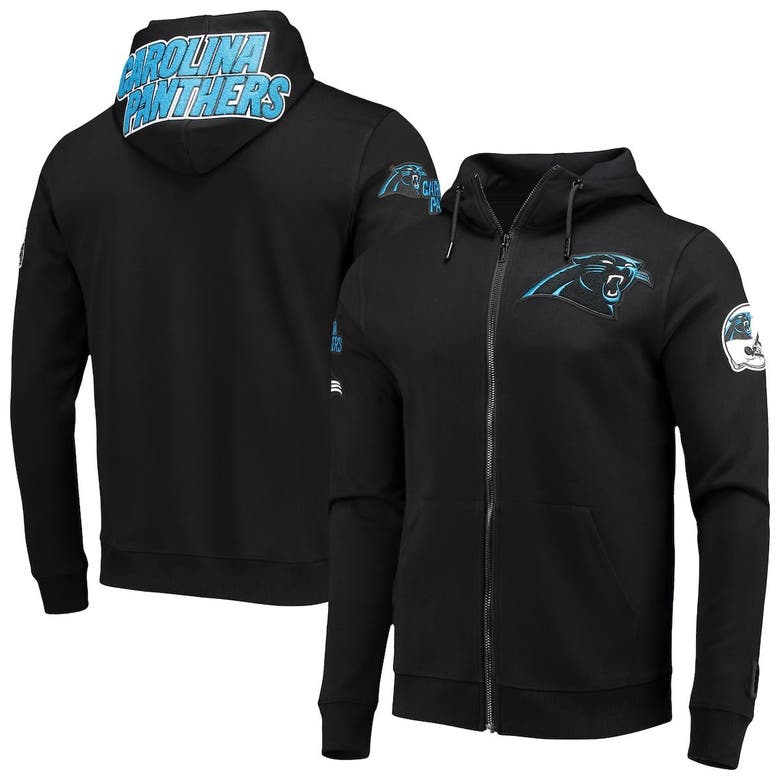 Pro Standard Black Carolina Panthers 4-hit Full-zip Hoodie