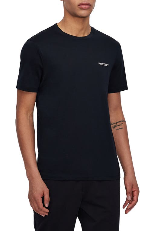 Armani Exchange Milano/New York Logo T-Shirt Navy at Nordstrom,