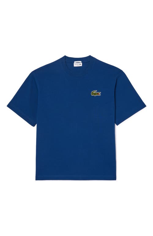 Shop Lacoste Loose Fit Cotton T-shirt In Globe