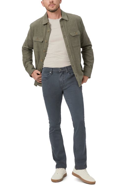 Paige Wilbur Cotton Twill Overshirt In Shaded Olive
