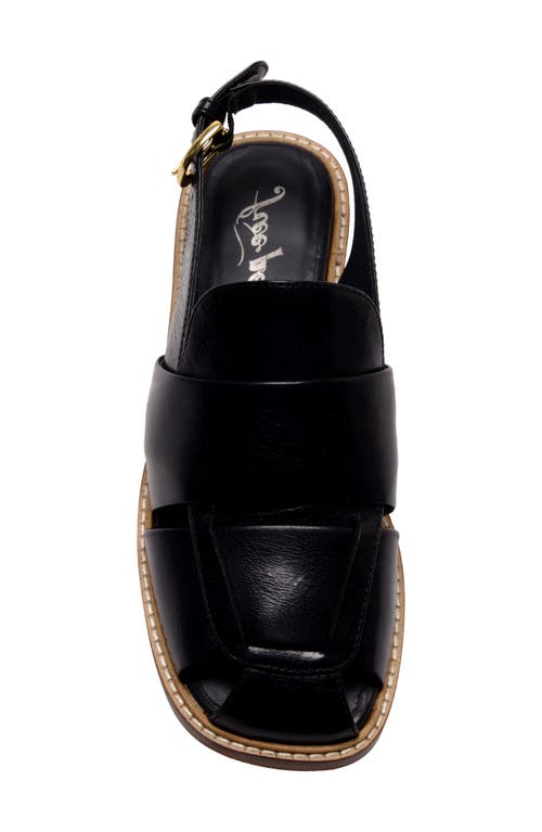 Free People Women's Libby Square Toe Slingback Fisherman Sandals In Black