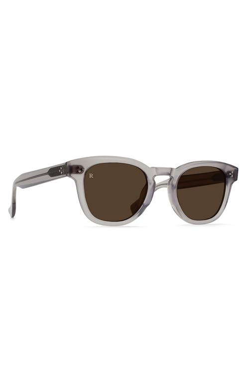 Raen Squire 49mm Round Sunglasses In Shadow Grey/vibrant Brown
