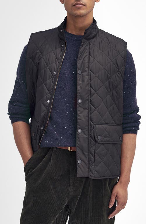 Shop Barbour New Lowerdale Quilted Gilet Vest In Charcoal