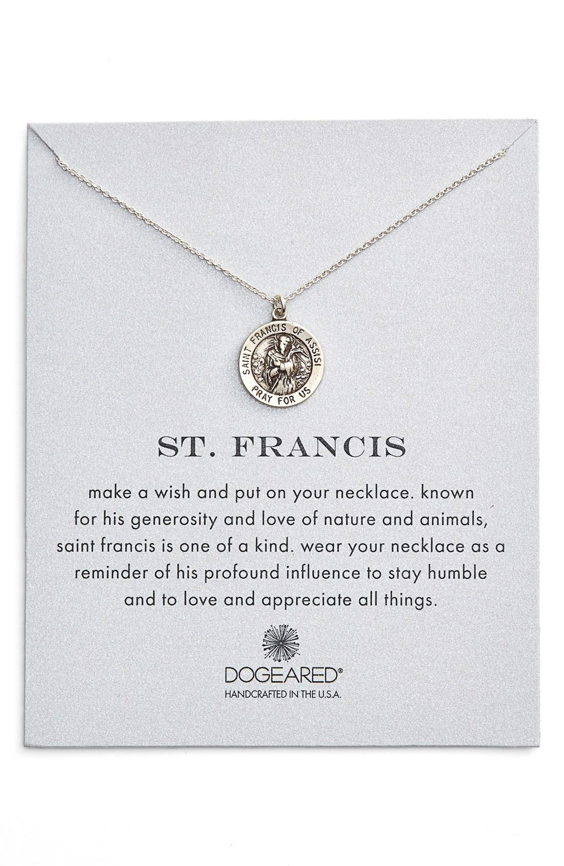 Dogeared St. Francis Pendant Necklace Nordstrom