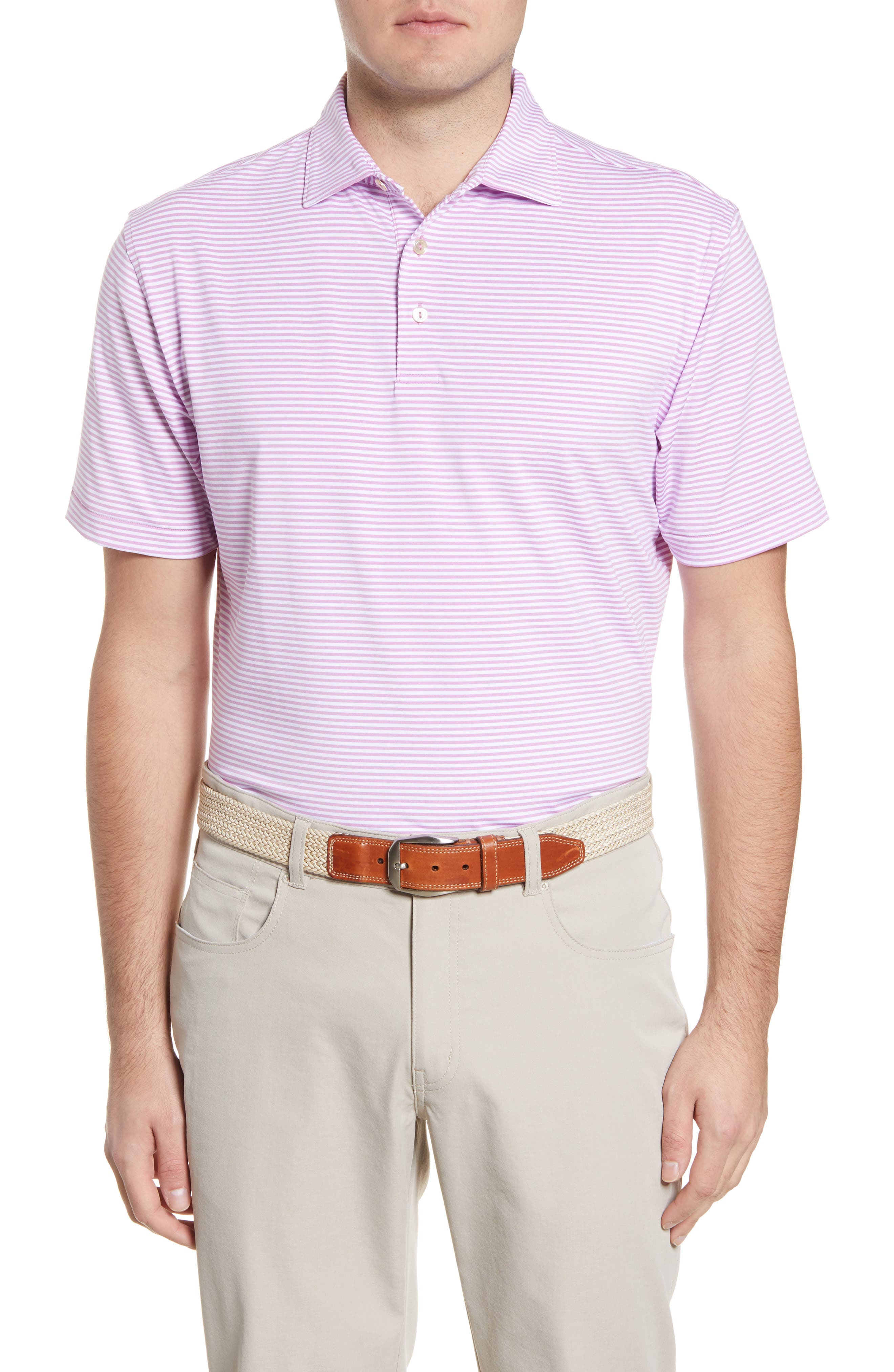 peter millar stripe stretch polo