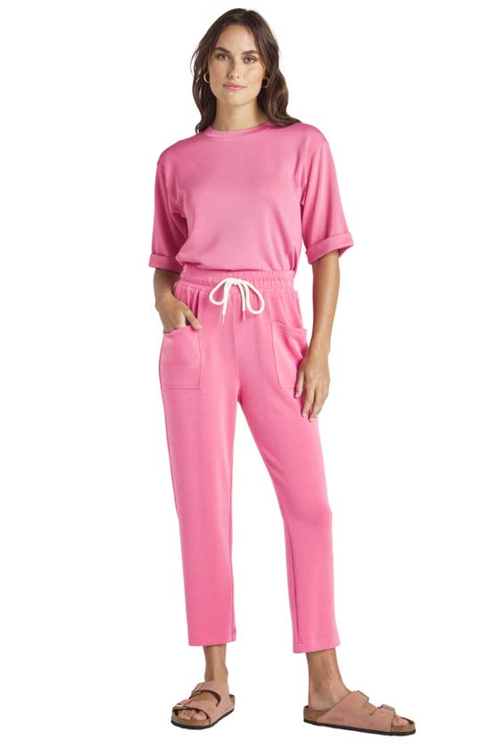 Shop Splendid Massie Scuba Sweatpants In Fiore