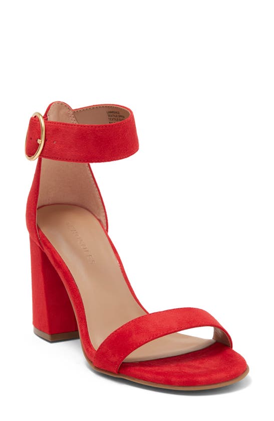 Aerosoles Lawrence Heeled Sandal In Red