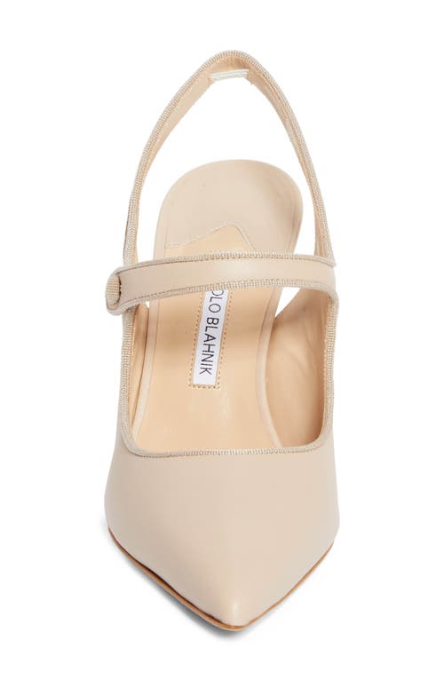 MANOLO BLAHNIK MANOLO BLAHNIK CAMPARISLI POINTED TOE MARY JANE SLINGBACK PUMP