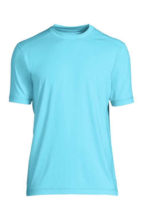 Shop Lands' End Short Sleeve Swim Tee Rash Guard In River Mist