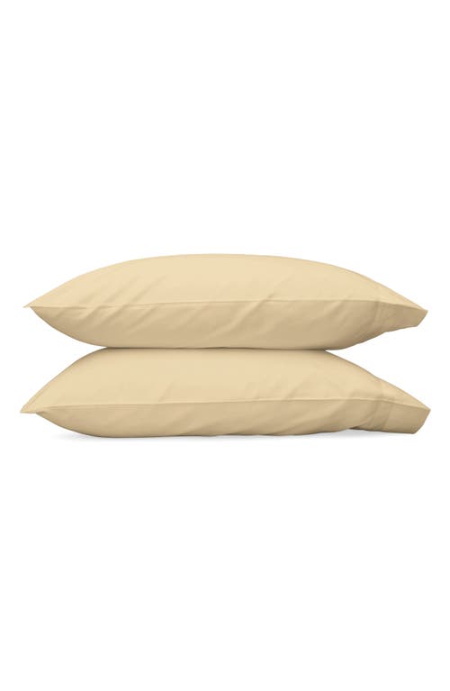 Matouk Nocturne 600 Thread Count Set of 2 Pillowcases in Honey at Nordstrom