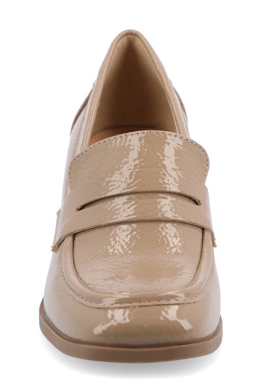 Shop Journee Collection Malleah Loafer Pump In Patent/taupe