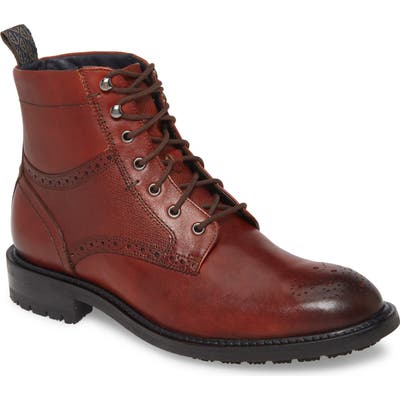 Ted Baker London Brwtton Medallion Toe Boot, Brown