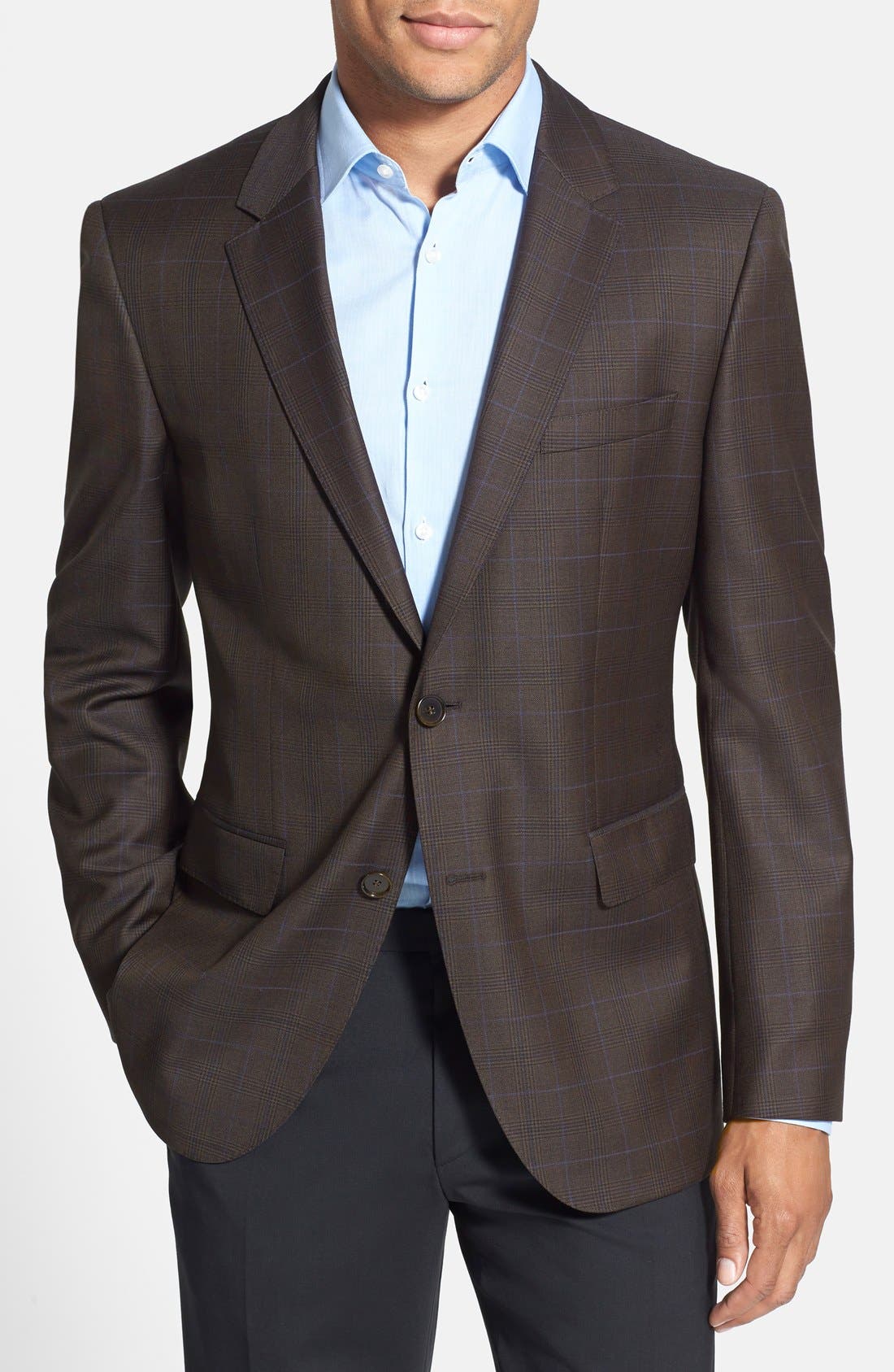 BOSS HUGO BOSS 'James' Trim Fit Plaid Sport Coat Nordstrom