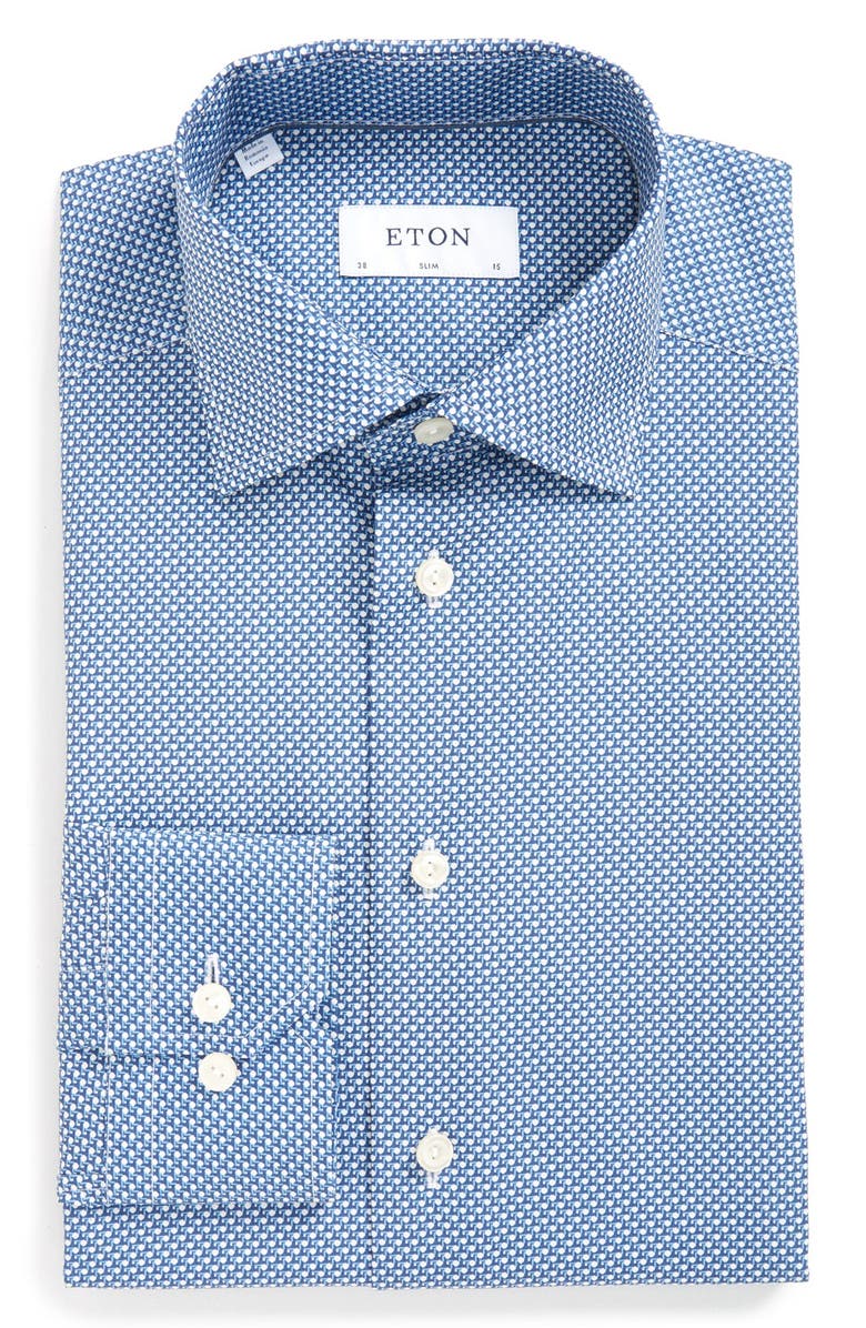 Eton Slim Fit Print Dress Shirt | Nordstrom