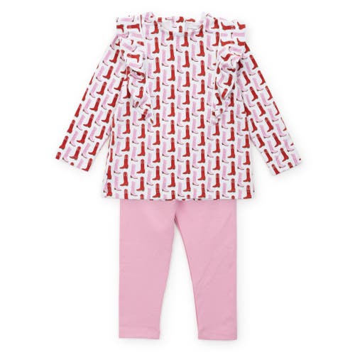 LILA AND HAYES LILA AND HAYES OLIVE SET GIRLS' LEGGING SET 