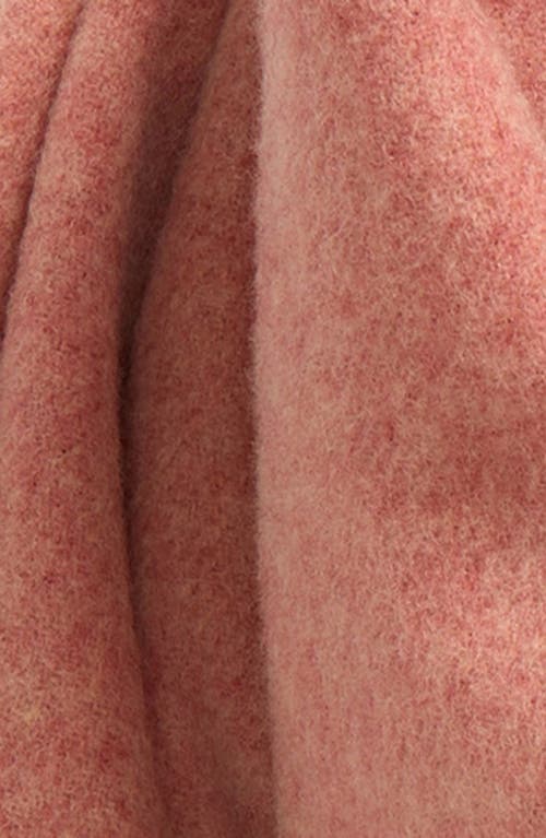 Acne Studios Fringe Wool Scarf In Rose Melange