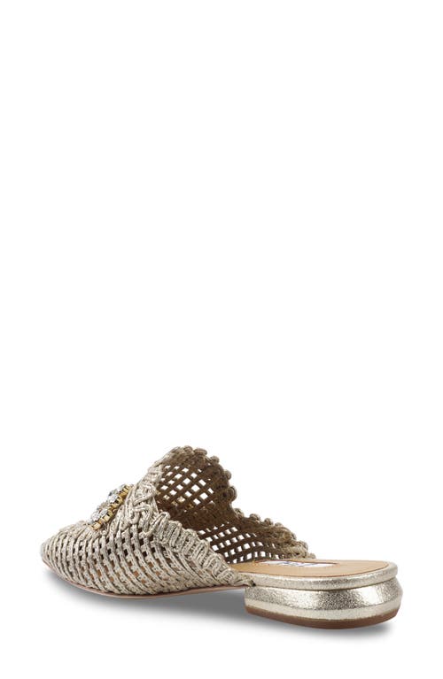 Zigi Isabelle Crystal Bit Mule In Gold