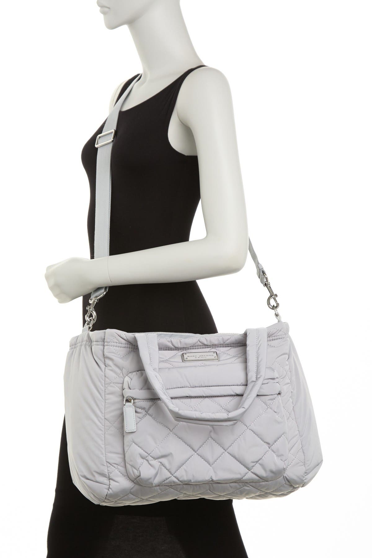 marc jacobs quilted nylon baby bag & changing pad