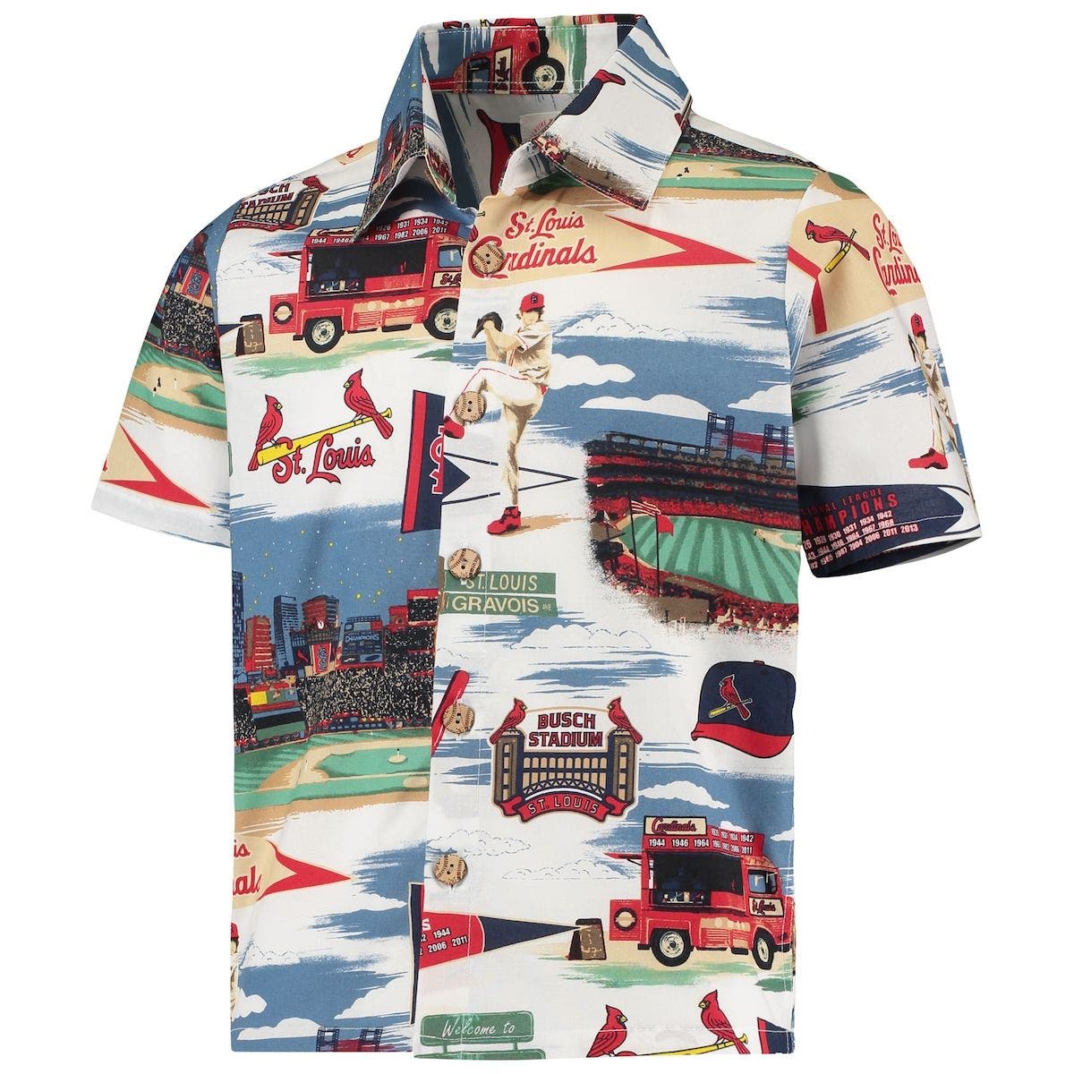 st louis cardinals button up shirt