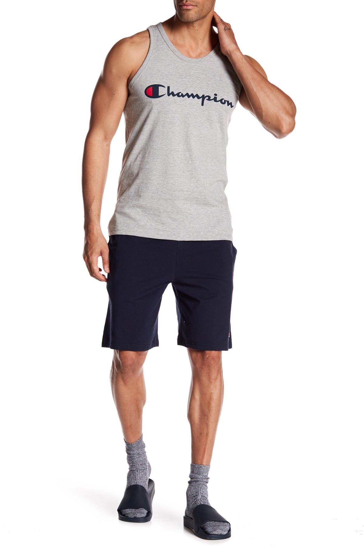 champion classic jersey shorts