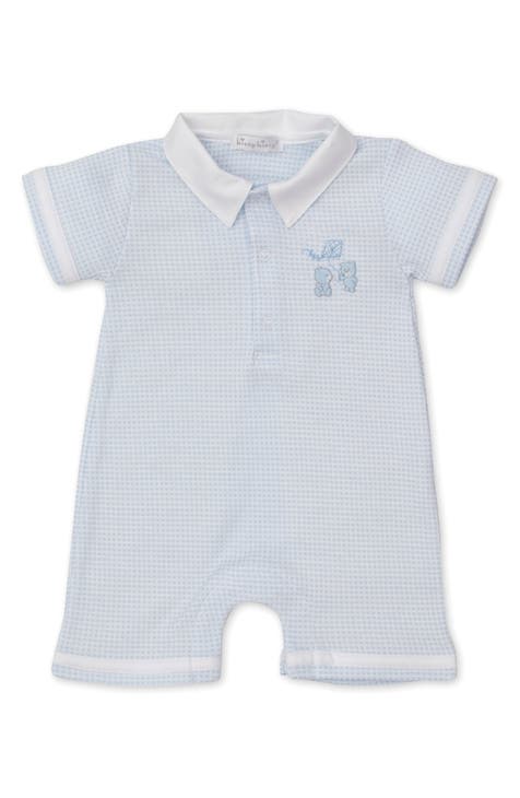 Kissy Kissy Love Boys Sleeveless Romper - Green Playful Turtles main image 1