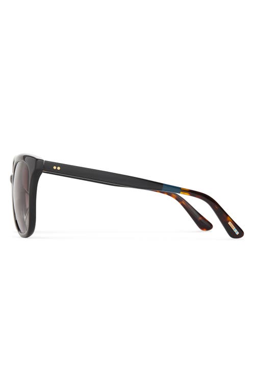 Toms Charmaine 54mm Square Sunglasses In Shiny Black/dark Grey