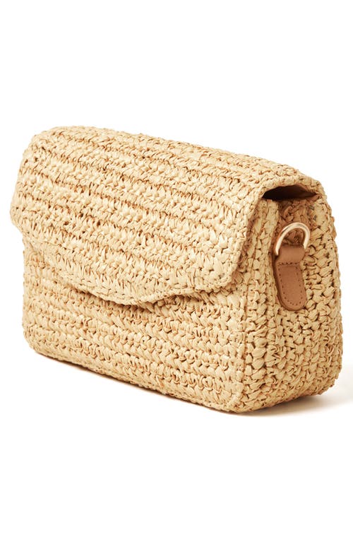 L*SPACE LSPACE SUNRISE RAFFIA SHOULDER BAG 