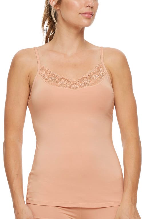 Lace Trim Camisole in Seashell