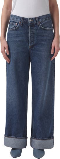 Dame High Waist Wide Leg Organic Cotton Jeans