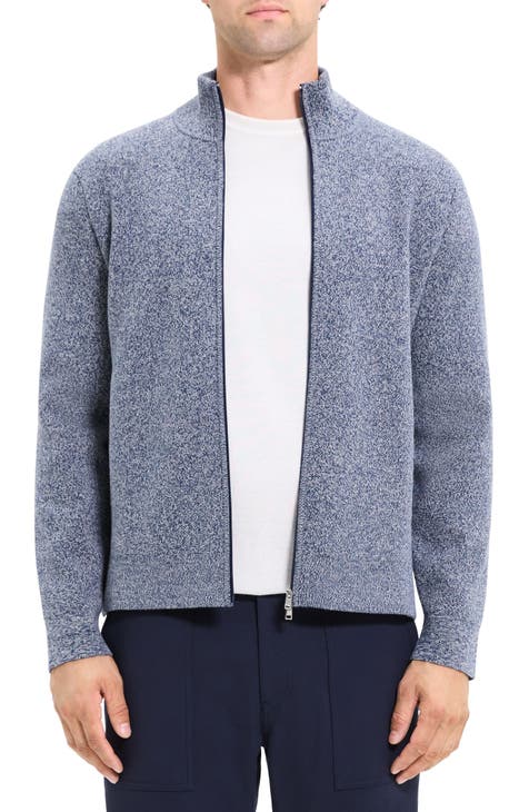 Walton Marl Cotton Zip-Up Sweater