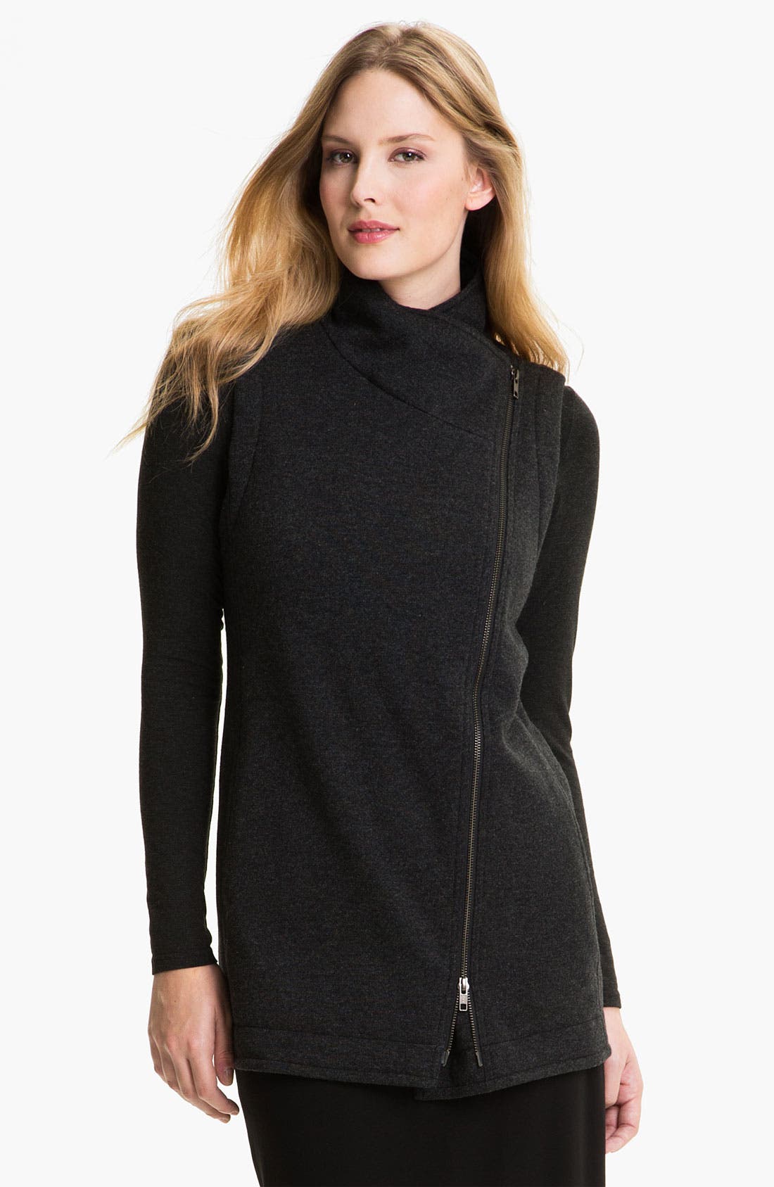 Eileen Fisher 'Fluffy Fleece' Long Vest Nordstrom