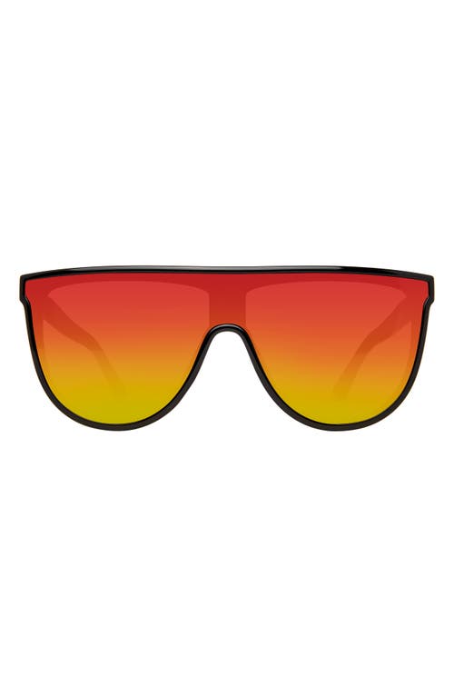 Kurt Geiger London Regent 99mm Oversize Shield Sunglasses In Orange