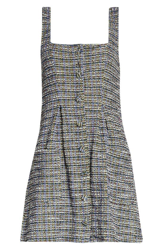 Free People Maxx Mini Shirt Dress In Midnight Combo