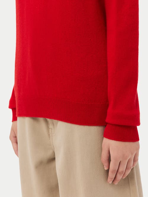Gobi Cashmere V-neck Sweater In Red