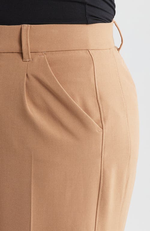 Wit & Wisdom 'ab'solution Skyrise Pleated Wide Leg Pants In Butter Toffee