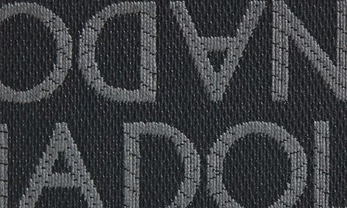 Dolce & Gabbana Coated Canvas Wallet With With All-over Logo In Black/grey