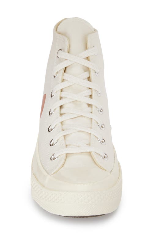 Shop Comme Des Garçons Play X Converse Chuck Taylor® Hidden Heart High Top Sneaker In Beige